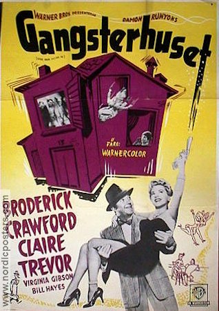 Gangsterhuset 1953 poster Broderick Crawford Claire Trevor