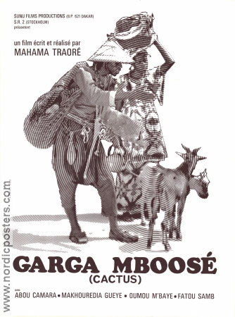 Garga M´Bosse 1975 poster Abou Camara Mahama Traoré Filmen från: Senegal