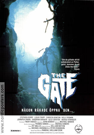 The Gate 1987 poster Stephen Dorff Louis Tripp Tibor Takacs