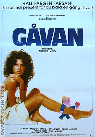 Gåvan 1982 poster Claudia Cardinale Pierre Mondy Michel Lang