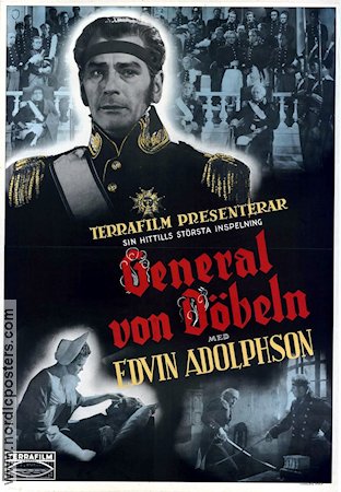 General von Döbeln 1942 poster Edvin Adolphson Poul Reumert Eva Henning Olof Molander