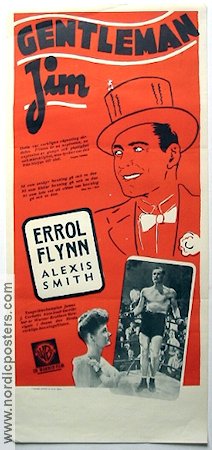 Gentleman Jim 1943 poster Errol Flynn Alexis Smith Boxning