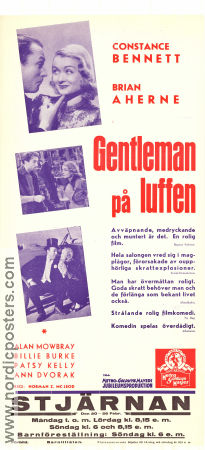 Gentleman på luffen 1938 poster Constance Bennett Brian Aherne Alan Mowbray Norman Z McLeod
