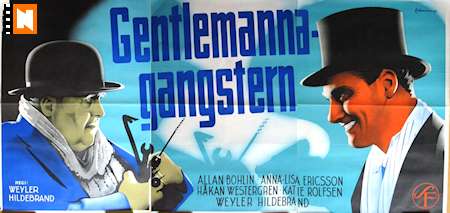 Gentlemannagangstern 1941 poster Allan Bohlin Weyler Hildebrand Eric Rohman art