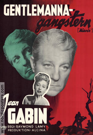 Gentlemannagangstern 1947 poster Jean Gabin Antonin Berval Daniel Gélin Raymond Lamy