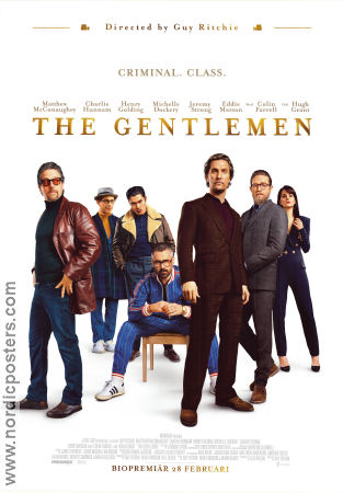 The Gentlemen 2019 poster Matthew McConaughey Charlie Hunnam Michelle Dockery Guy Ritchie