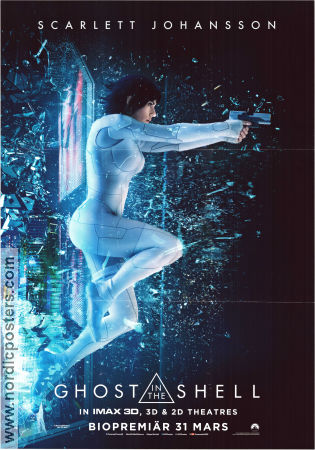 Ghost in the Shell 2017 poster Scarlett Johansson Pilou Asbaek Takeshi Kitano Rupert Sanders