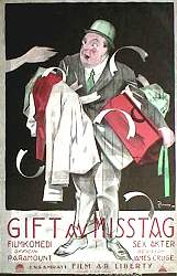 Gift av misstag 1922 poster James Cruge