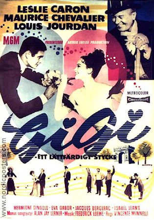 Gigi 1958 poster Leslie Caron