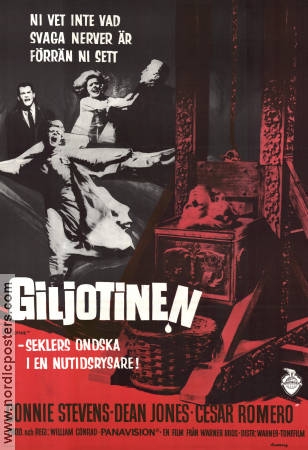 Giljotinen 1965 poster Connie Stevens Dean Jones Cesar Romero William Conrad