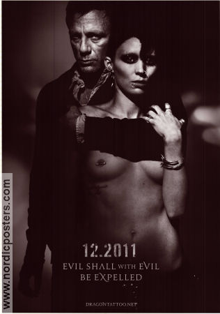 The Girl with The Dragon Tattoo 2011 poster Daniel Craig Rooney Mara David Fincher