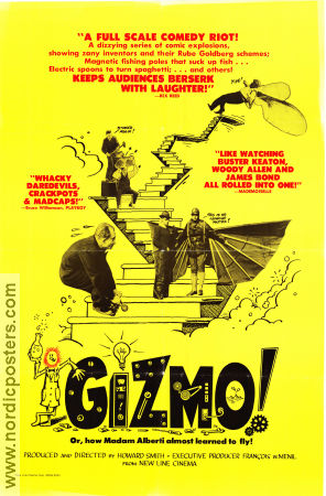 Gizmo! 1977 poster Milt Moss Howard Smith Flyg Dokumentärer