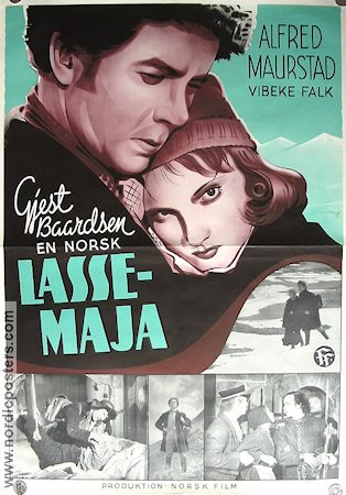 Gjest Baardsen 1940 poster Alfred Maurstad Vibeke Falk Norge Berg Eric Rohman art