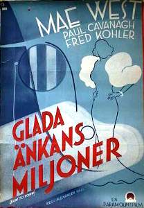 Glada änkans miljoner 1935 poster Mae West Paul Cavanagh