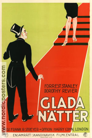 Glada nätter 1925 poster Dorothy Revier Forrest Stanley Frank R Strayer