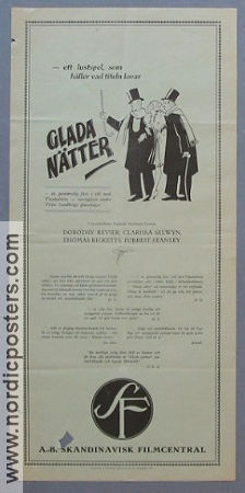 Glada nätter 2025 poster Dorothy Revier Forrest Stanley Frank R Strayer