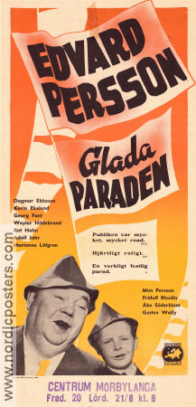 Glada paraden 1948 poster Edvard Persson Adolf Jahr Dagmar Ebbesen Emil A Lingheim