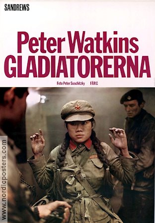 Gladiatorerna 1969 poster Arthur Pentelow Peter Watkins