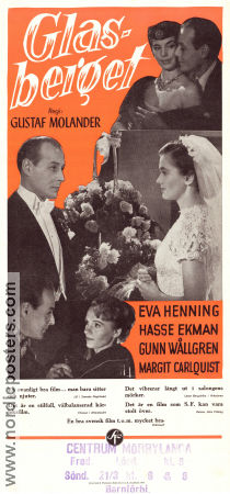 Glasberget 1953 poster Eva Henning Gunn Wållgren Hasse Ekman Gustaf Molander