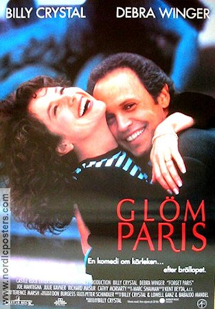 Glöm Paris 1995 poster Debra Winger Joe Mantegna Billy Crystal