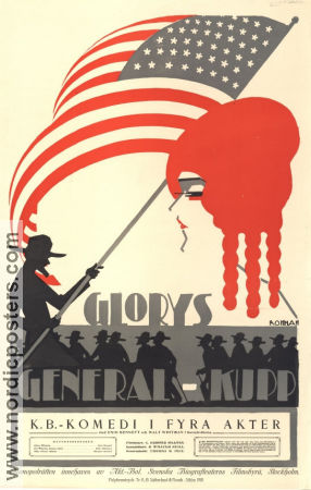 Glorys generalkupp 1917 poster Enid Bennett Walt Whitman Roy William Neill