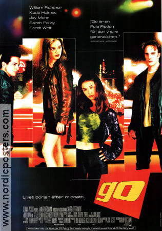 Go 1999 poster Sarah Polley Jay Mohr Scott Wolf Doug Liman