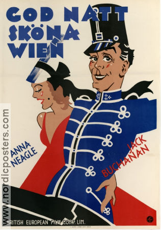 God natt sköna Wien 1932 poster Jack Buchanan Anna Neagle