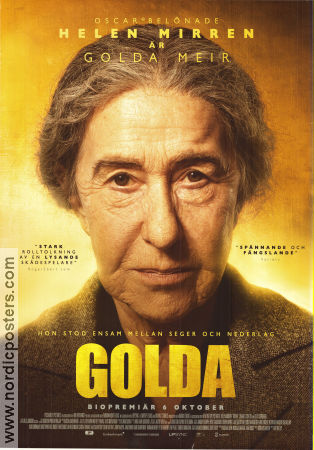 Golda 2023 poster Helen Mirren Zed Josef Henry Goodman Guy Nattiv Politik
