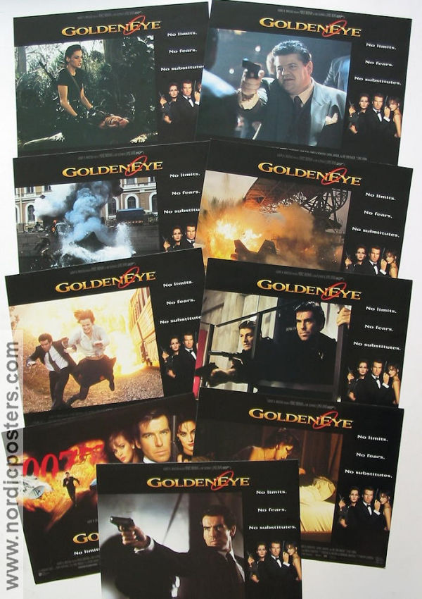 Goldeneye 1995 lobbykort Pierce Brosnan Izabella Scorupco Sean Bean Martin Campbell