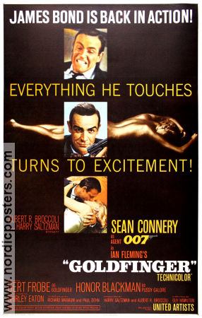 Filmaffisch Goldfinger 1964 USA