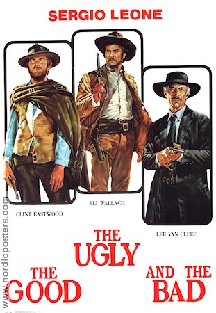 The Good the Bad and the Ugly 1968 poster Clint Eastwood Lee Van Cleef Sergio Leone