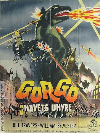 Gorgo 1961 poster Bill Travers William Sylvester