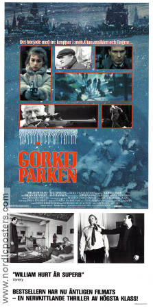 Gorkijparken 1983 poster William Hurt Lee Marvin Brian Dennehy Michael Apted Ryssland