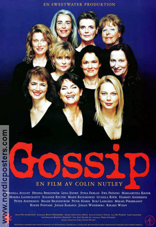 Gossip 2000 poster Pernilla August Helena Bergström Lena Endre Stina Ekblad Ewa Fröling Suzanne Reuter Marie Richardson Margaretha Krook Colin Nutley Damer