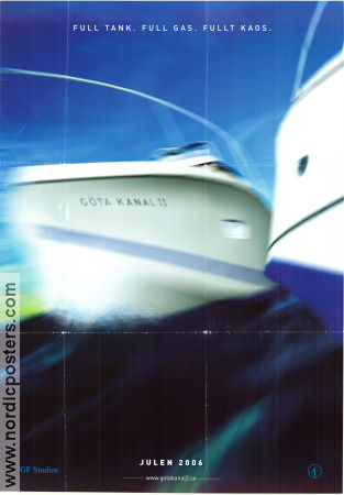 Göta kanal 2 2006 poster Janne Carlsson Lena Endre Eva Röse Henrik Lundström Rafael Edholm Magnus Härenstam Linus Wahlgren Pelle Seth Skepp och båtar