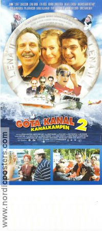 Göta kanal 2 2006 poster Janne Carlsson Lena Endre Eva Röse Pelle Seth Skepp och båtar