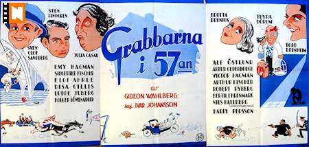 Grabbarna i 57:an 1935 poster Julia Caesar Sten Lindgren Britta Brunius Thyra Dörum Tord Bernheim