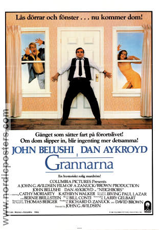 Grannarna 1981 poster John Belushi Dan Aykroyd Kathryn Walker John G Avildsen