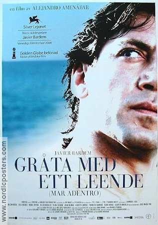 Gråta med ett leende 2004 poster Javier Bardem Alejandro Amenabar Spanien