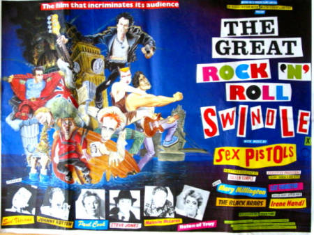 The Great Rock n Roll Swindle 1979 poster Sex Pistols Rock och pop Punk