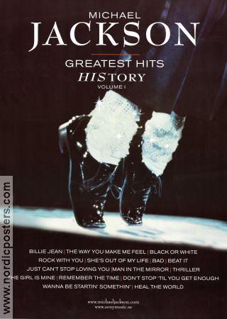 Greatest Hits History CD 2001 affisch Michael Jackson