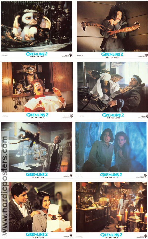 Gremlins 2: The New Batch 1990 lobbykort Zach Galligan Phoebe Cates Howie Mandel Joe Dante