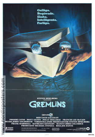 Gremlins 1984 poster Zach Galligan Phoebe Cates Hoyt Axton Joe Dante