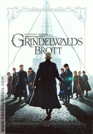 Grindewalds brott 2018 poster Johnny Depp Kevin Guthrie Carmen Ejogo David Yates