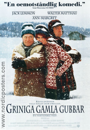 Griniga gamla gubbar 1993 poster Jack Lemmon Walter Matthau Ann-Margret Donald Petrie