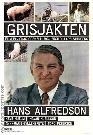 Grisjakten 1970 poster Hans Alfredson Jonas Cornell