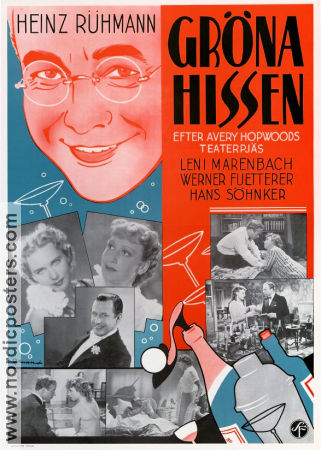 Gröna hissen 1937 poster Heinz Rühmann Leny Marenbach Wolfgang Liebeneiner