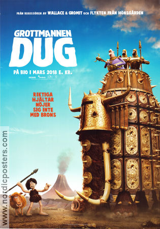 Grottmannen Dug 2018 poster Eddie Redmayne Nick Park Animerat