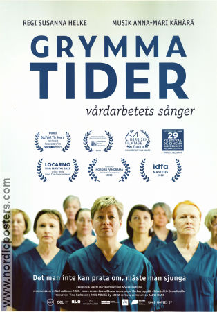 Grymma tider 2022 poster Tiina Mollberg Marja Vaarama Jaana Pilvinen Susanna Helke Filmen från: Finland