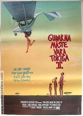 Gudarna måste vara tokiga 2 1989 poster Lena Farugia Flyg